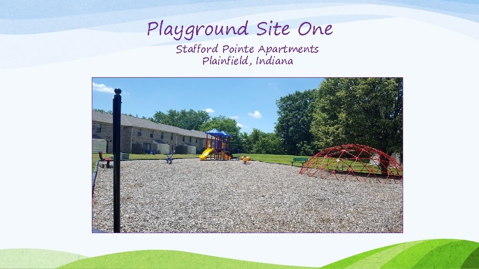 Playground Site One Stafford Pointe Apartments Plainfield, Indiana 