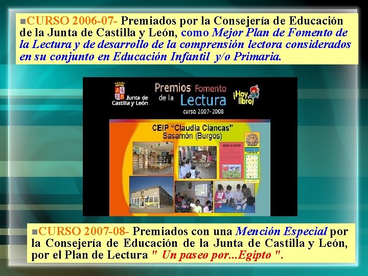 n. CURSO 2006 -07 - Premiados por la Consejería de Educación de la Junta