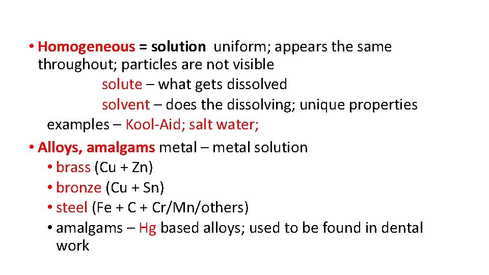 2 9 NOTES Mixtures and Pure Substances IV