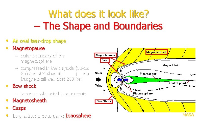 What does it look like? – The Shape and Boundaries • An oval tear-drop What does it look like? – The Shape and Boundaries • An oval tear-drop