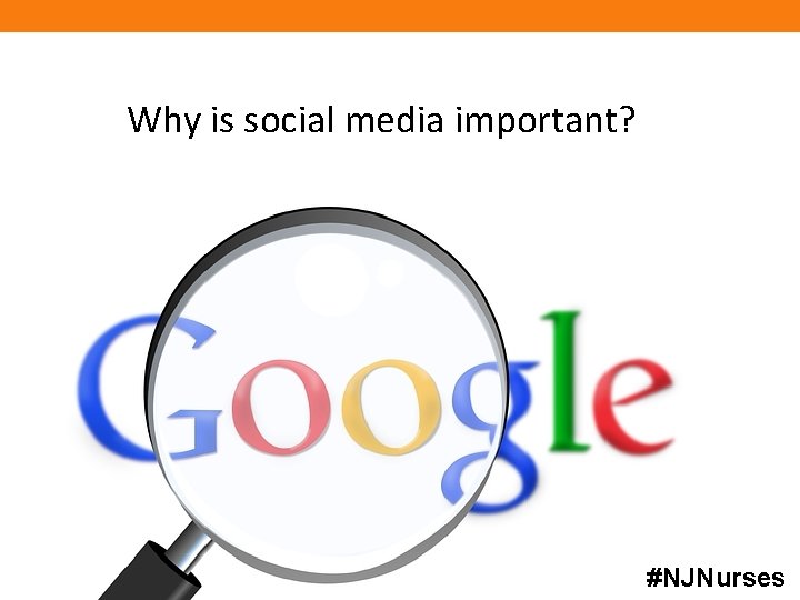 Why is social media important? #NJNurses 