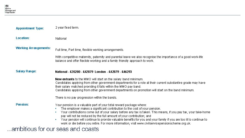 Appointment Type: 2 year fixed term. Location: National Working Arrangements: Full time, Part time, Appointment Type: 2 year fixed term. Location: National Working Arrangements: Full time, Part time,