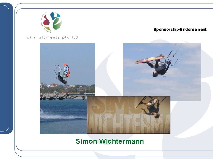 Sponsorship/Endorsement Simon Wichtermann 