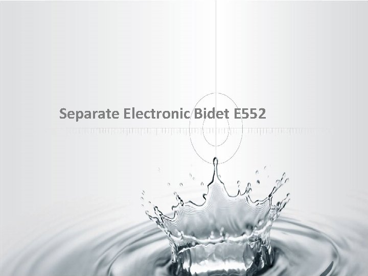 OCEANWELL Separate Electronic Bidet E 552 