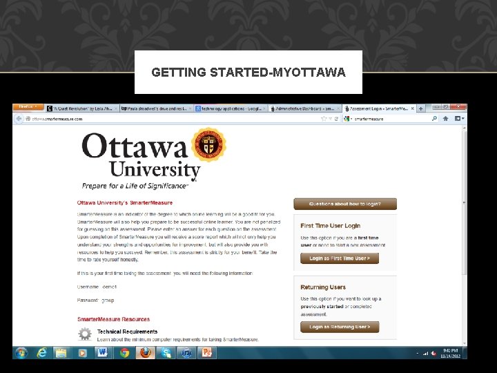 GETTING STARTED-MYOTTAWA 