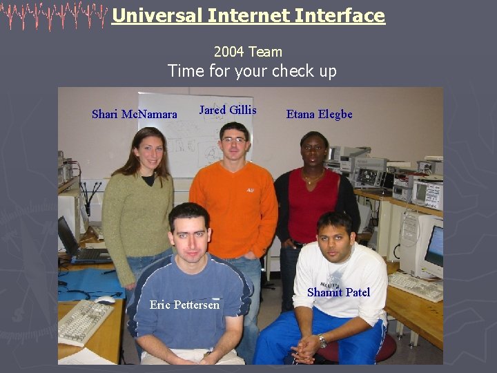 Universal Internet Interface 2004 Team Time for your