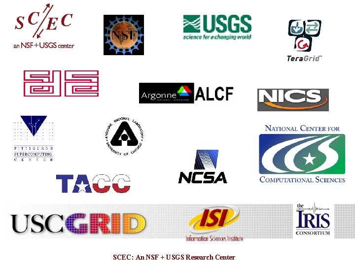 SCEC: An NSF + USGS Research Center SCEC: An NSF + USGS Research Center