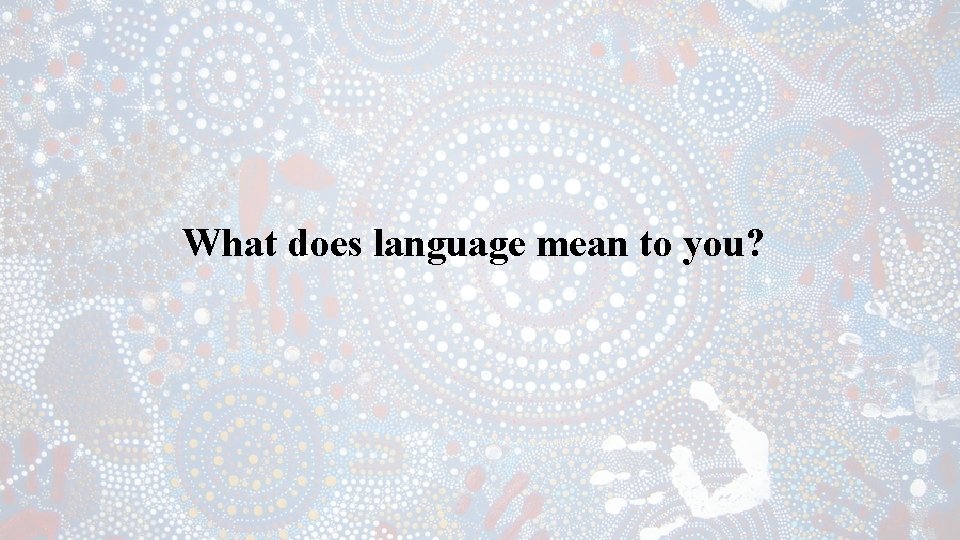 I Mean Rthe Language Warning This presentation may contain images voice and