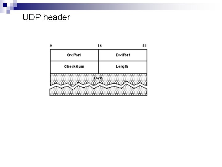 UDP header 