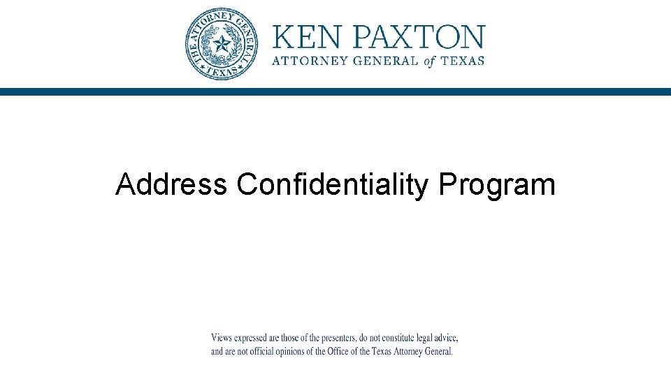 Address Confidentiality Program 