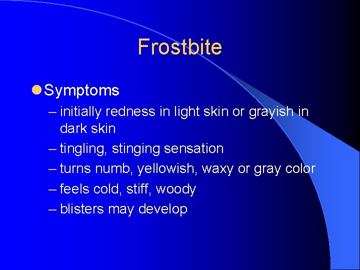 Frostbite Reticular Rash Adult COLD INJURIES DESCRIPTION TREATMENT AND PREVENTION Force Medical