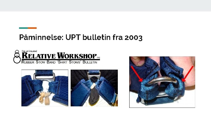 Påminnelse: UPT bulletin fra 2003 