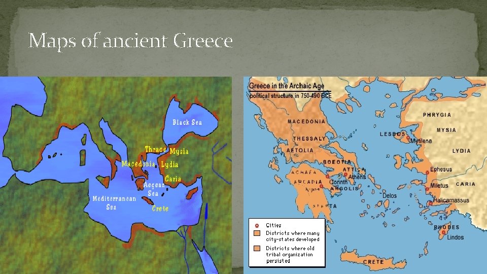 Maps of ancient Greece 