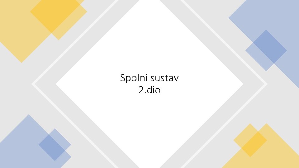 Spolni sustav 2. dio 