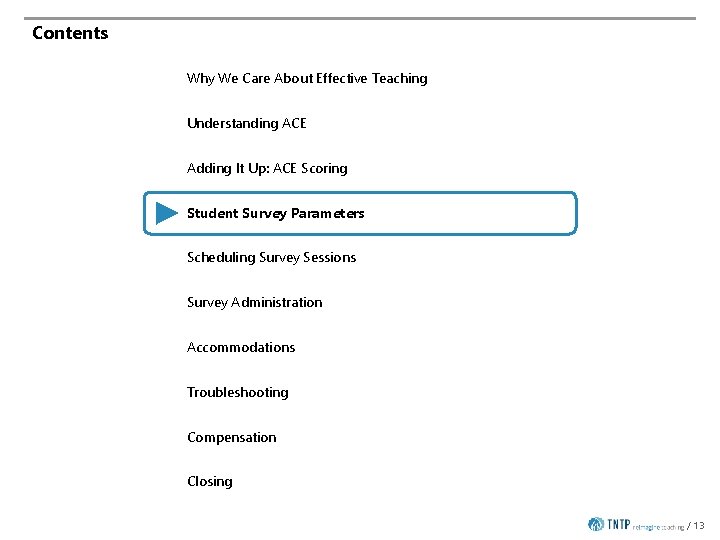 Contents Why We Care About Effective Teaching Understanding ACE Adding It Up: ACE Scoring