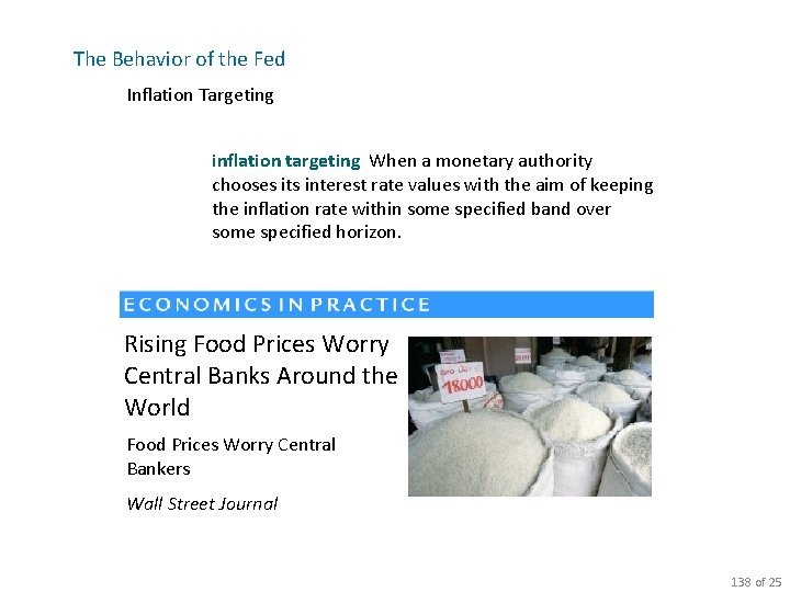 The Behavior of the Fed Inflation Targeting inflation targeting When a monetary authority chooses