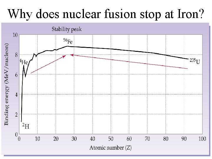 Why does nuclear fusion stop at Iron? 