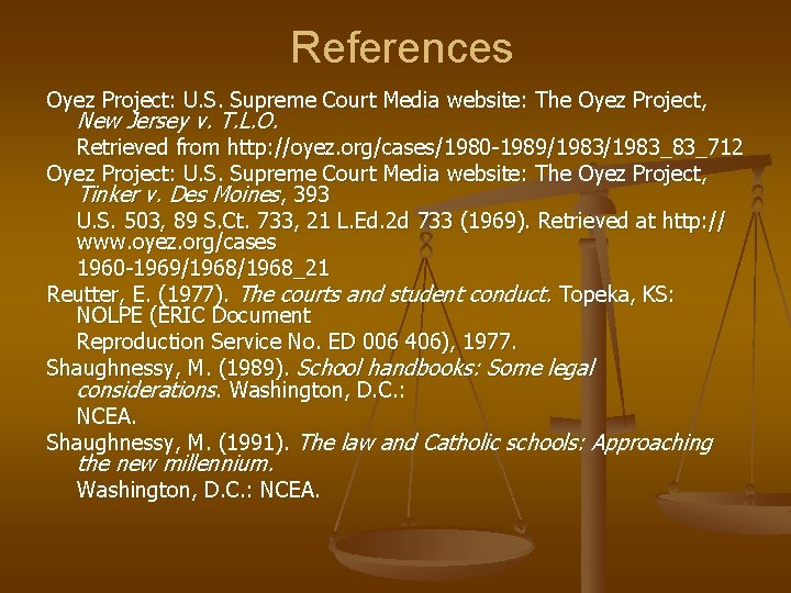 References Oyez Project: U. S. Supreme Court Media website: The Oyez Project, New Jersey