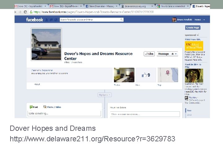 Dover Hopes and Dreams http: //www. delaware 211. org/Resource? r=3629783 