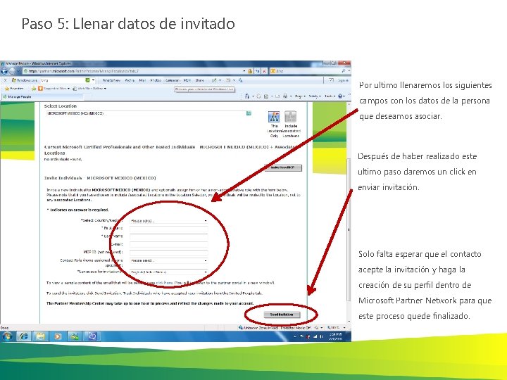 Paso 5: Llenar datos de invitado Por ultimo llenaremos los siguientes campos con los