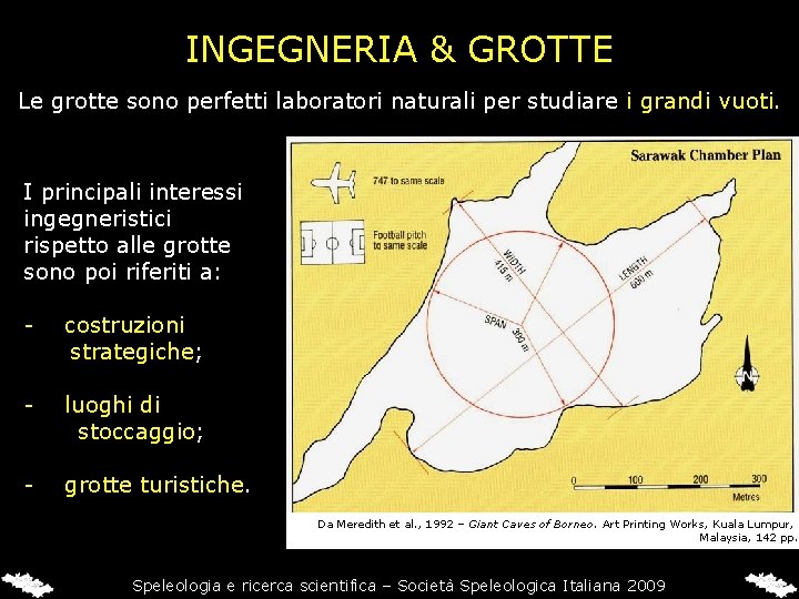 INGEGNERIA & GROTTE Le grotte sono perfetti laboratori naturali per studiare i grandi vuoti.