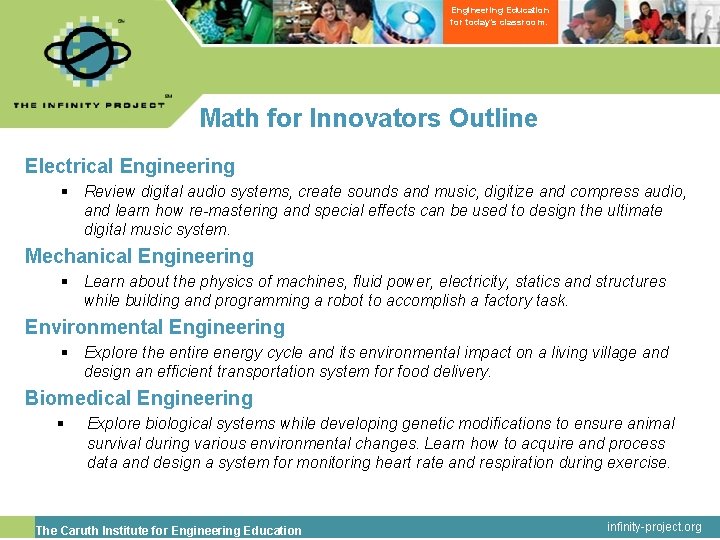 Engineering Education for today’s classroom. Math for Innovators Outline Electrical Engineering § Review digital