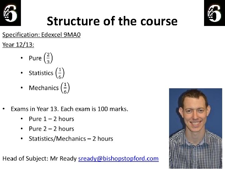 Structure of the course • 