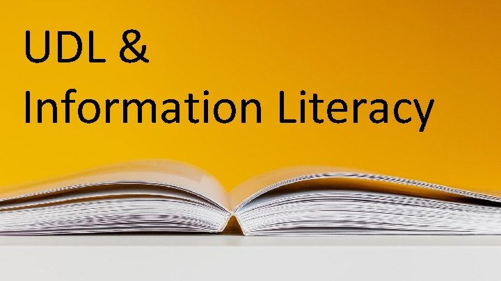 UDL & Information Literacy 