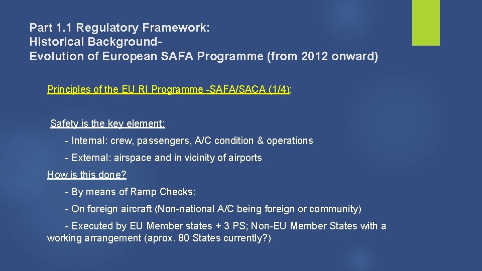 Safa Ramp Check Form WELCOME PARTICIPANTS SAFA Ramp Inspections Initial Course Hosted