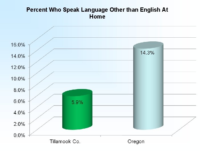 Percent Who Speak Language Other than English At Home 