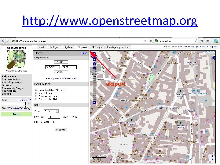 http: //www. openstreetmap. org 