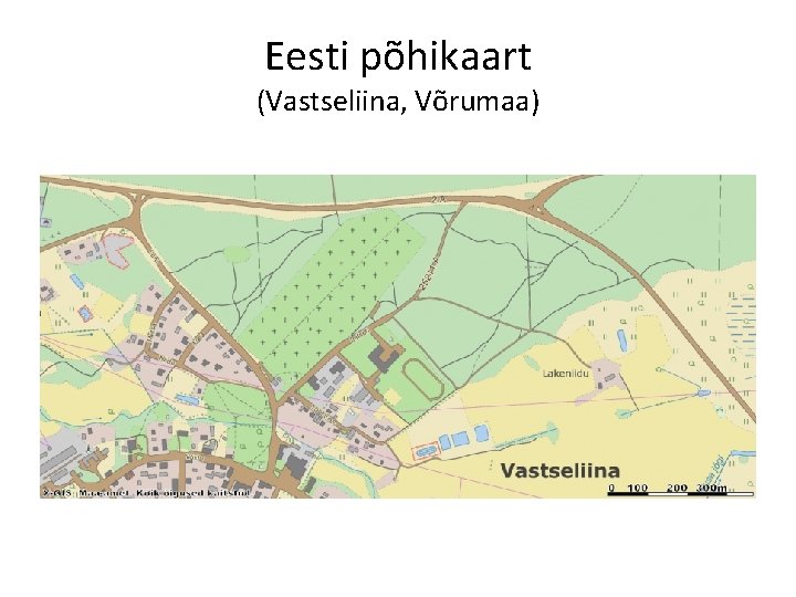 Eesti põhikaart (Vastseliina, Võrumaa) 