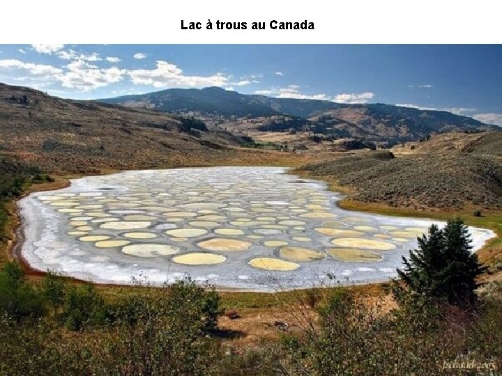 Lac à trous au Canada 