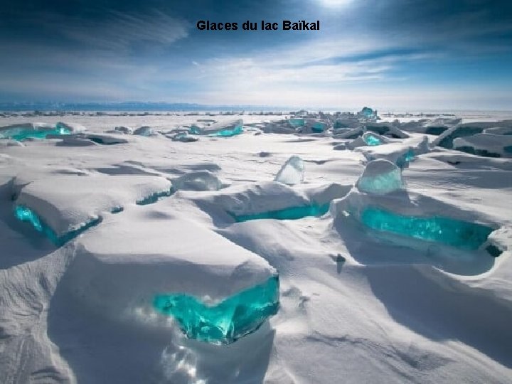 Glaces du lac Baïkal 