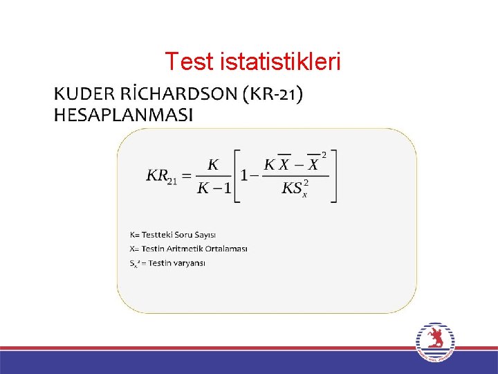 Test istatistikleri 