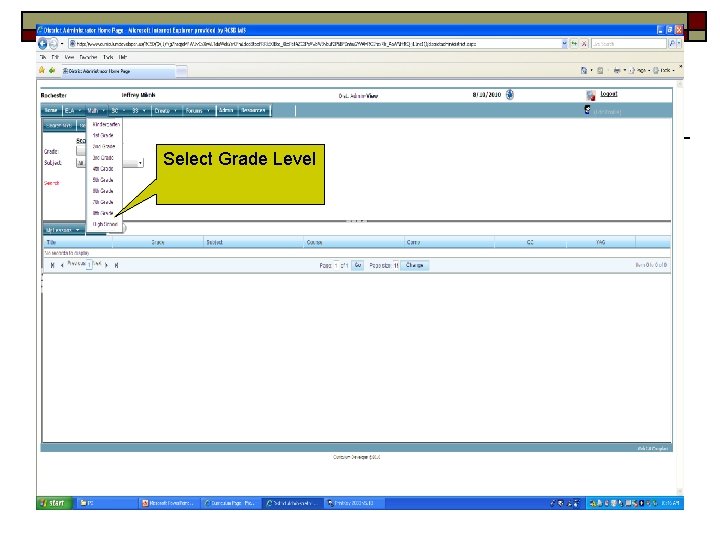 Select Grade Level 