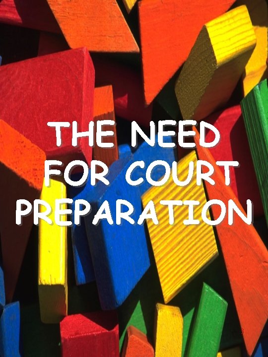 THE NEED FOR COURT PREPARATION 3 