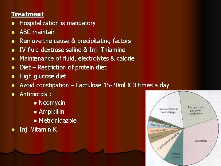 Treatment l Hospitalization is mandatory l ABC maintain l Remove the cause & precipitating