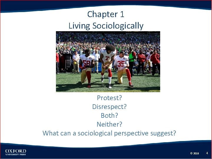 Chapter 1 Living Sociologically Protest? Disrespect? Both? Neither? What can a sociological perspective suggest?