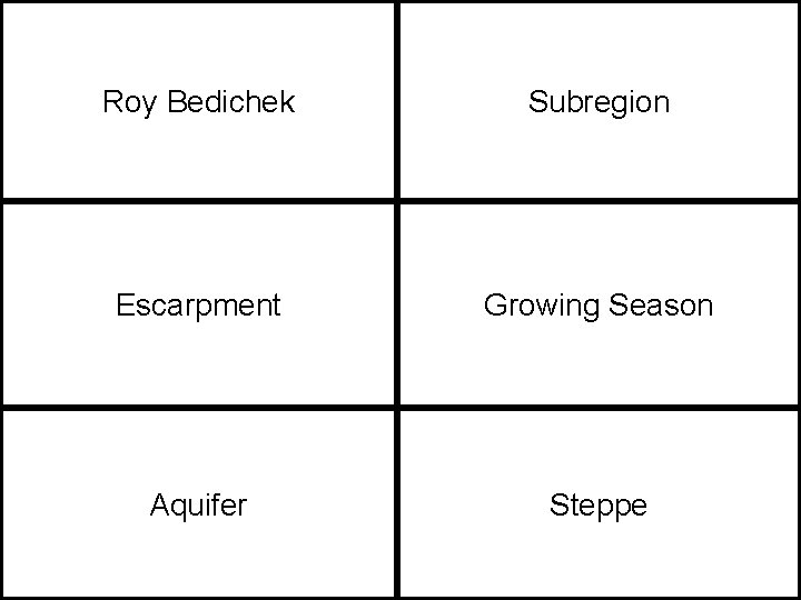 Roy Bedichek Subregion Escarpment Growing Season Aquifer Steppe 