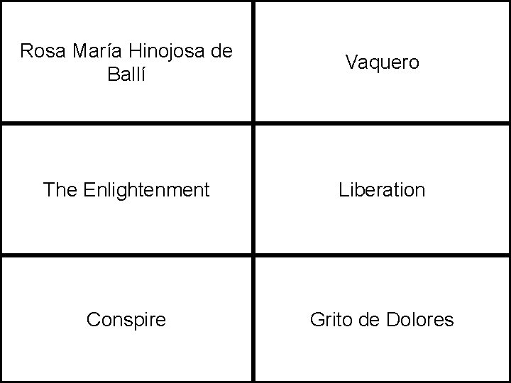 Rosa María Hinojosa de Ballí Vaquero The Enlightenment Liberation Conspire Grito de Dolores 
