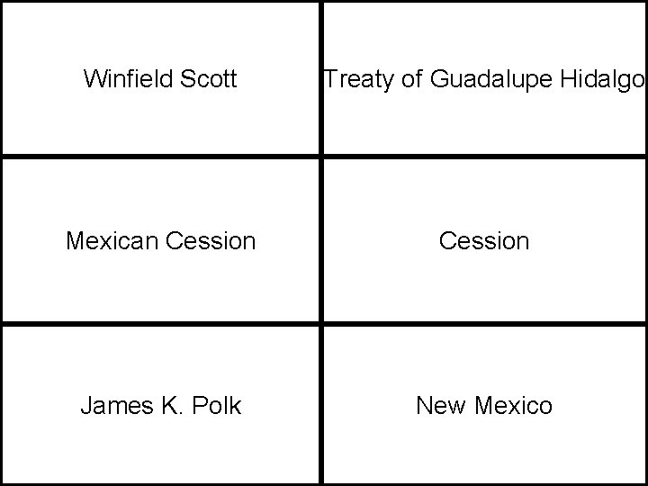 Winfield Scott Treaty of Guadalupe Hidalgo Mexican Cession James K. Polk New Mexico 