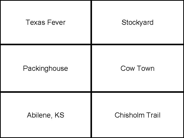 Texas Fever Stockyard Packinghouse Cow Town Abilene, KS Chisholm Trail 