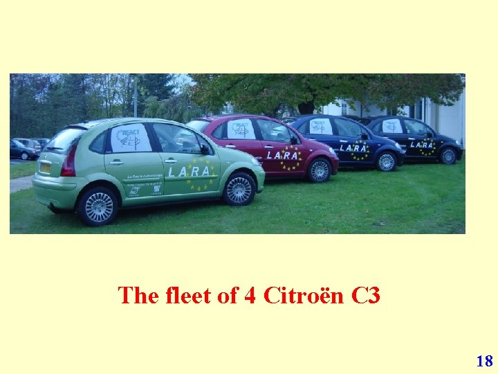 The fleet of 4 Citroën C 3 18 