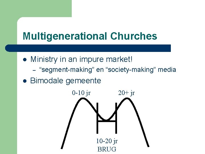 Multigenerational Churches l Ministry in an impure market! – l “segment-making” en “society-making” media