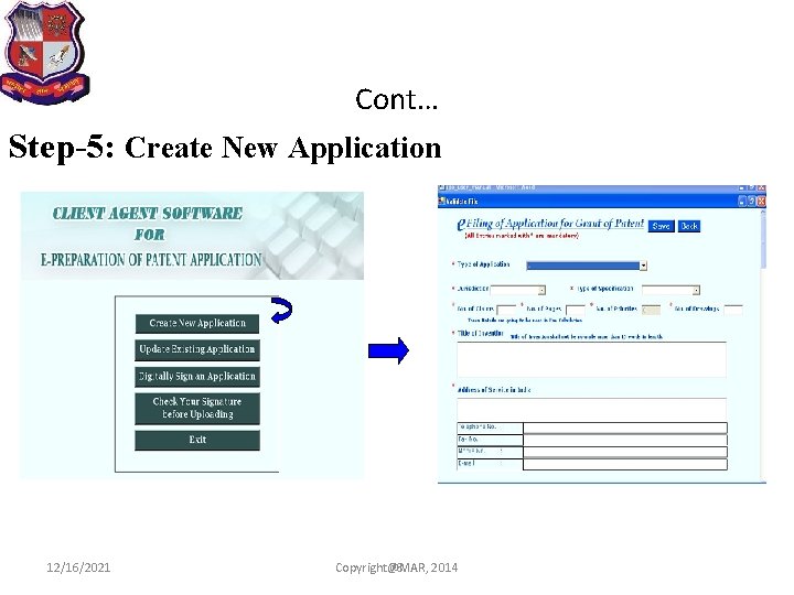 Cont… Step-5: Create New Application 12/16/2021 Copyright@MAR, 78 2014 