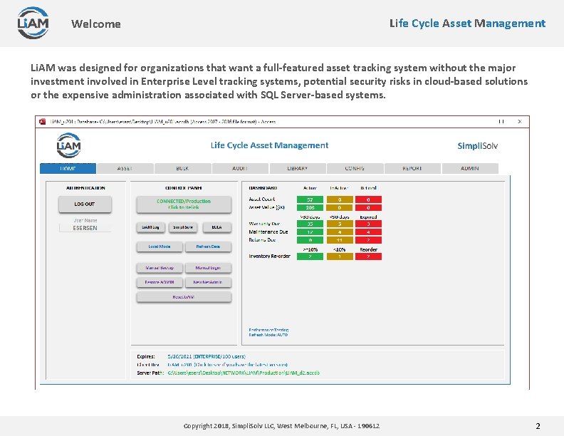 Life Cycle Asset Management Track it like a