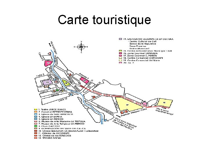 Carte touristique 