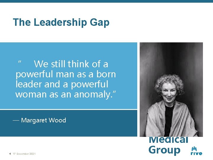 The Leadership Gap “ We still think of a powerful man as a born