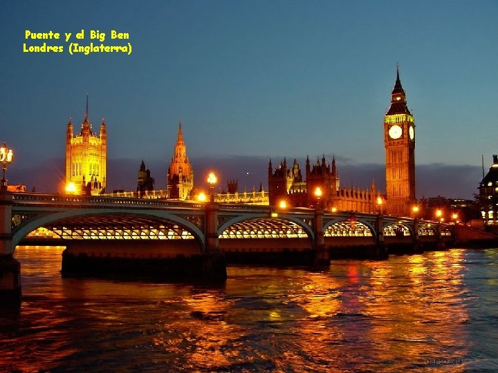 Puente y el Big Ben Londres (Inglaterra) 